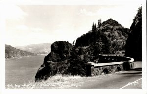 RPPC Inspiration Point Columbia River Highway OR Sawyers Vintage Postcard A08