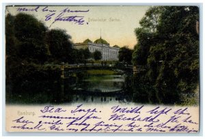 1903 Bridge View Botanical Garden Hamburg Germany Antique Posted Postcard