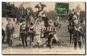 Compiegne Old Postcard Fete de Jeanne d & # 39arc June 1911 Cortege Knights g...