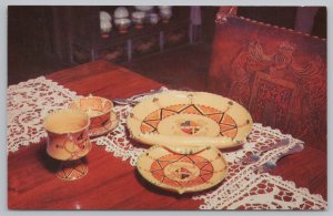 Death Valley California~Scotty's Castle Interior~Dinnerware from Italy~1950s Pc