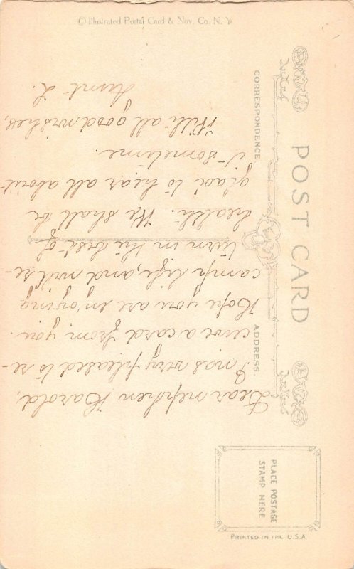 US Patriotic Capitol Building Washington DC Flag embossed postcard B986