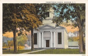 J57/ Windham New York Postcard c1920s Presbyterian Church Building  214