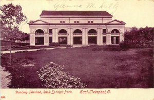 Wheelock Postcard Dancing Pavilion Rock Springs Park Near East Liverpool OH