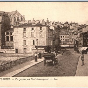 c1910s Verdun France Pont Beaurepaire Bridge Brasserie Viennoise Car Street A352