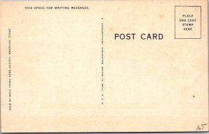 Postcard BUILDING SCENE Amarillo Texas TX AK4496