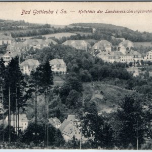 c1927 Bad Gottleuba Saxony Germany Postcard Heilstätte Sanatorium Hospital View
