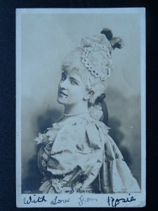 Actress MISS FORTESCUE c1903 RP Postcard by Rotary