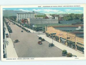 Unused W-Border STREET SCENE Grand Junction Colorado CO W1556