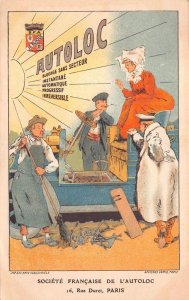 AUTOLOC CAR PARTS FRANCE ADVERTISING POSTCARD (c.1920)