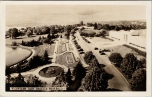 Seattle WA Volunteer Park Aerial View c1940 Real Photo Postcard G84