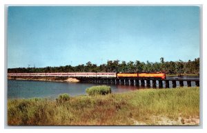 Southern Pacific Sunset Limited Train Tucson Arizona AZ UNP Chrome Postcard I19