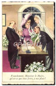 Illustrator Old Postcard Frankly Mayor & # 39est that what you would do in my...