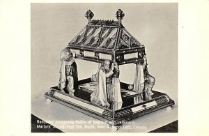 Reliquary Containing Relics of Brebeuf and Lalemant Ontario Unused 