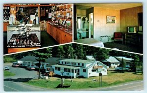 COPPER HARBOR, Michigan MI~ Roadside MINNETONKA RESORT c1960s Gift Shop Postcard