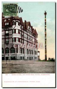 Postcard Old Tacoma and Washington Folklore Indian Totem Pole