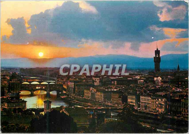 Postcard Modern Firenze View (Sunset)