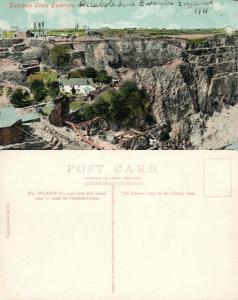 DELABOLE SLATE QUARRIES UK ANTIQUE POSTCARD