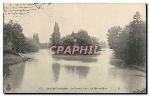 Old Postcard Bois De Boulogne Grand Lake Belvedere