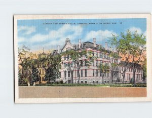 Postcard Lawler And Kostka Halls, Campion, Prairie du Chien, Wisconsin