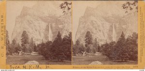 SV : YOSEMITE , California , 1868 ; Bridal Veil