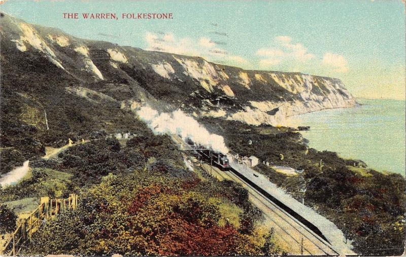 BR93871 the warren folkestone train railway   uk