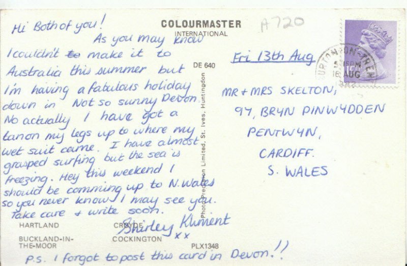  Devon Postcard - Views of Devonshire Villages - TZ11523 