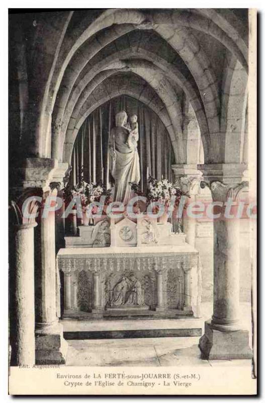 Old Postcard Around La Ferte sous Jouarre S and M Crypt of the Church of the ...