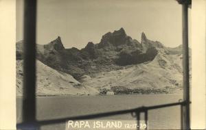 french polynesia, RAPA Island, Byrd Antarctic Expedition III (1939) RPPC (3)