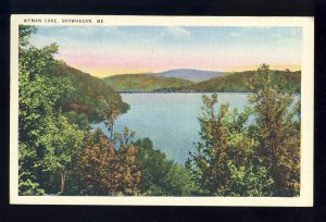 Early Skowhegan, Maine/ME Postcard, Wyam Lake, 1936!