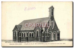 Old Postcard The Church Of N D De Loreto Prior to May June Fights