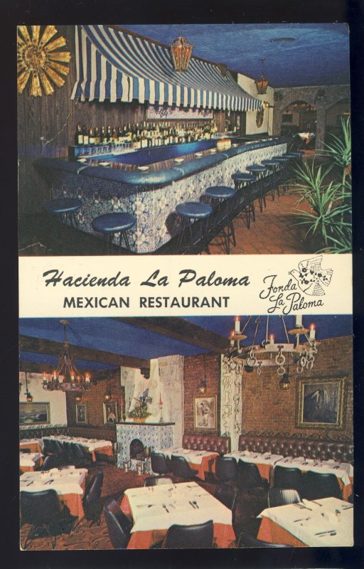 New York City, New York/NY Postcard,  Hacienda La Paloma Mexican Restaurant