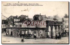 Postcard Old Dax fountain of hot water Source of Nebe