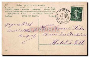 Old Postcard Fantasy Father Christmas Child