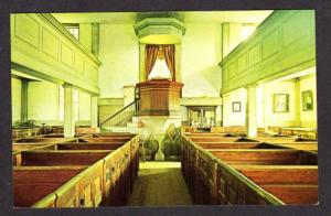 ME Interior German Lutheran Church WALDOBORO MAINE PC