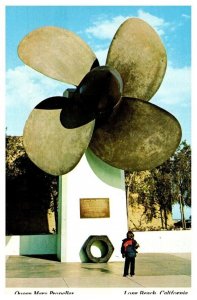 Queen Mary Propeller Long Beach California Boat Postcard