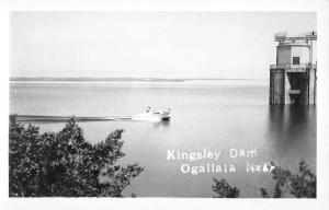 Ogallala Nebraska Kingsley Dam Real Photo Antique Postcard K24444