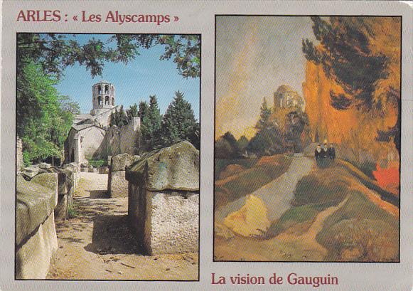 France Arles Les Alyscamps et le celebre tableau de Gauguin