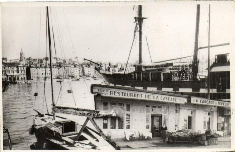 CPA MARSEILLE - Real Photo Restaurant de la Cascade Le Port (2247)