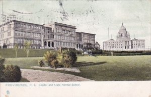 Rhode Island Providence Capitol And State Normal School 1909