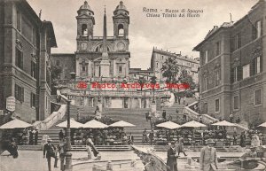 Italy, Roma, Rome, Piazza di Spagna, Chiesa Trinita dei Monti