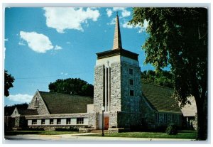 1964 The Presbyterian Church Exterior Fremont Nebraska NE Posted Trees Postcard
