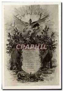 Militaria - Program - Old Postcard