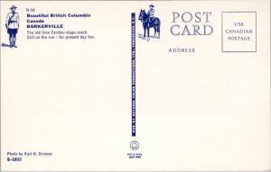 Barkerville BC Cariboo Stage-Coach Barnard's Express Unused Vintage Postcard D62