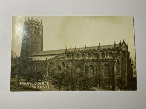 UNUSED VINTAGE POSTCARD - PARISH CHURCH HALIFAX YORKSHIRE UK (KK239) 