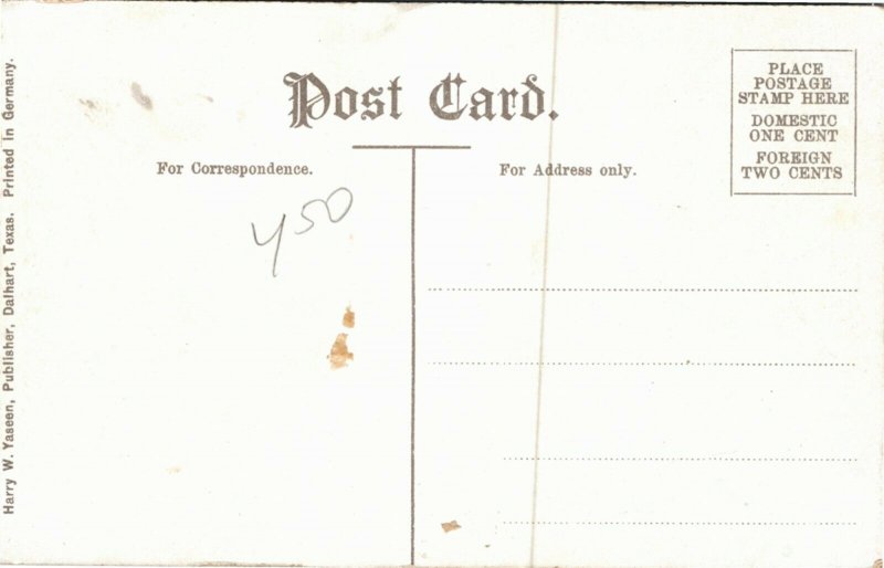 Postcard Texas Dalhart Melon Patch one Mile from Dalhart ~1910 S59