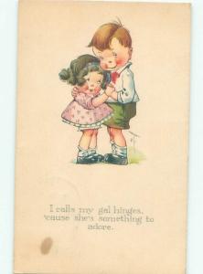 Pre-Linen signed BOY DANCING WITH GIRL AC2015