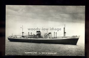 ca0183 - Ellerman Line Cargo Ship - City of Brooklyn , built 1949 - postcard