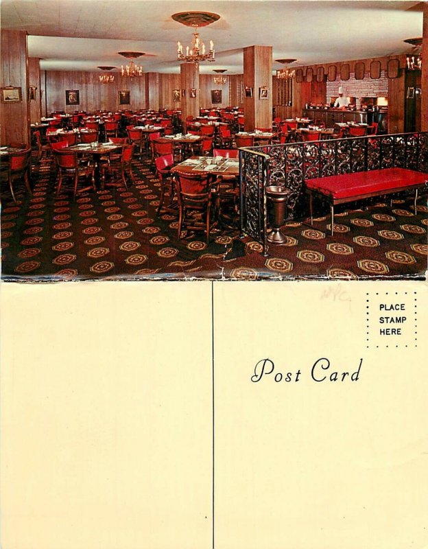 Mr. Richard Restaurant Restaurant NYC? Vintage Menu Bi-Fold Postcard