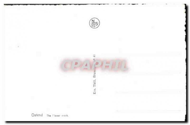 Old Postcard Ostend flowery Hortoge