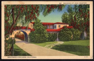 California Residence of Joan Crawford, Brentwood Highlands - pm1948 - LINEN